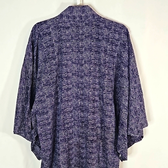 Japanese Navy Blue Kimono One Size - Picture 6 of 7
